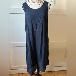 Jones New York Navy Blue Silk Dress